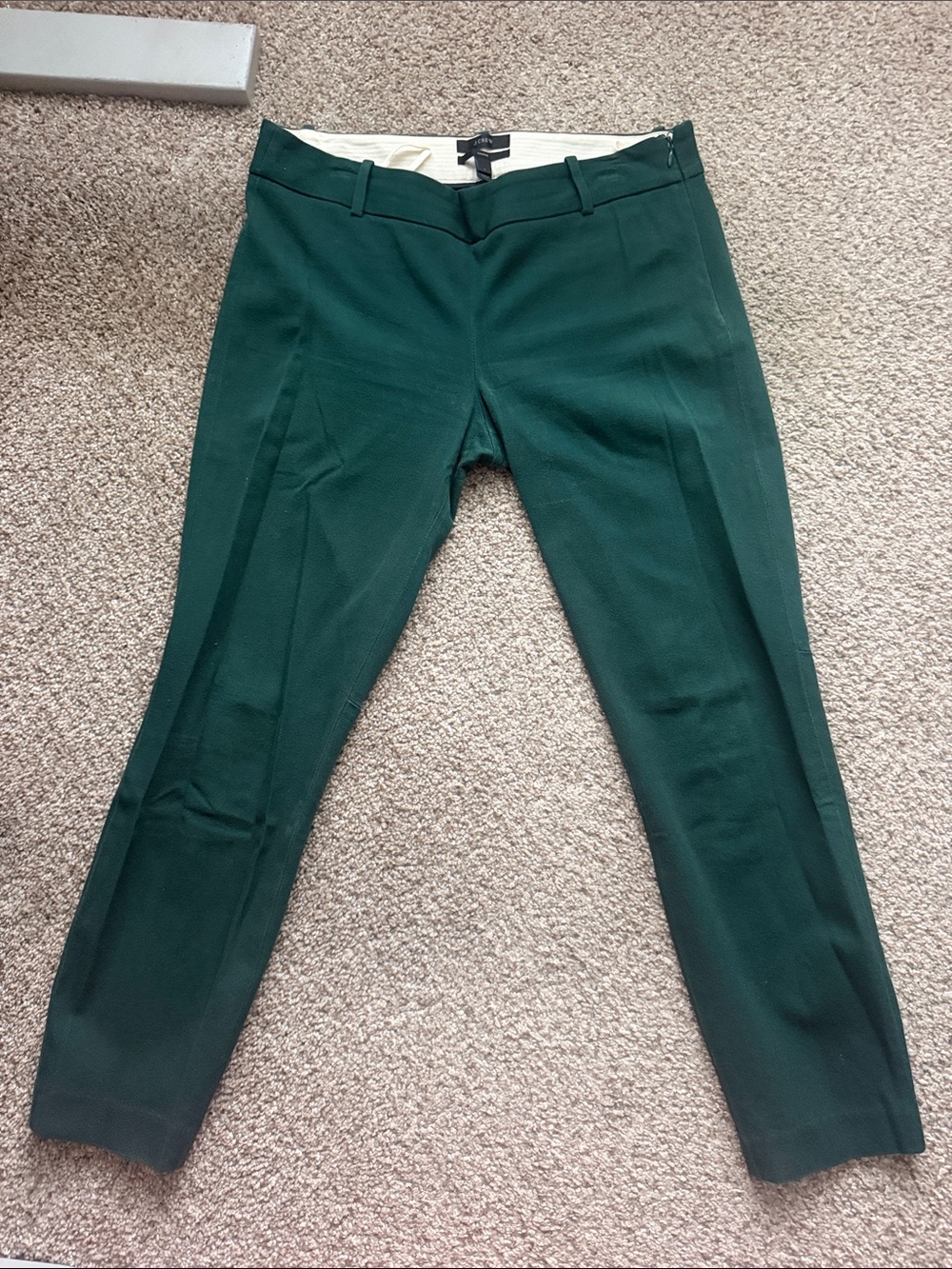 J. Crew Forest Green Skinny Pants